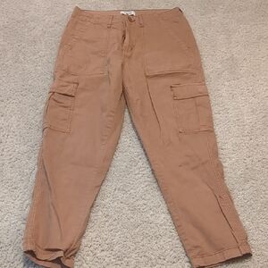 Kensie Women's Tan Cargo Jeans